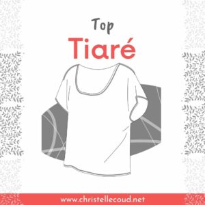patron de top jersey facile tiaré machine à coudre surjeteuse ou recouvreuse