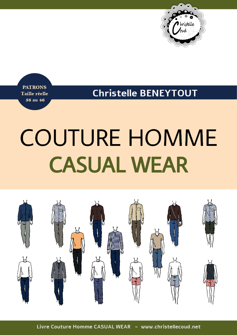 livre couture homme casual wear homme christelle beneytout