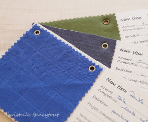 10 Cartes Organiser ses Tissus pour Tissuthèque