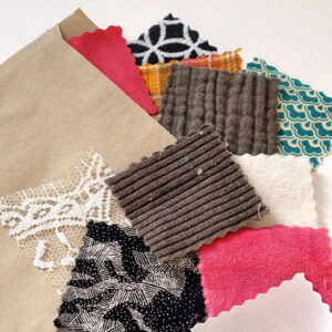 Lot échantillons Tissus pour tissuthèque l'essentiel de la couture christelle beneytout